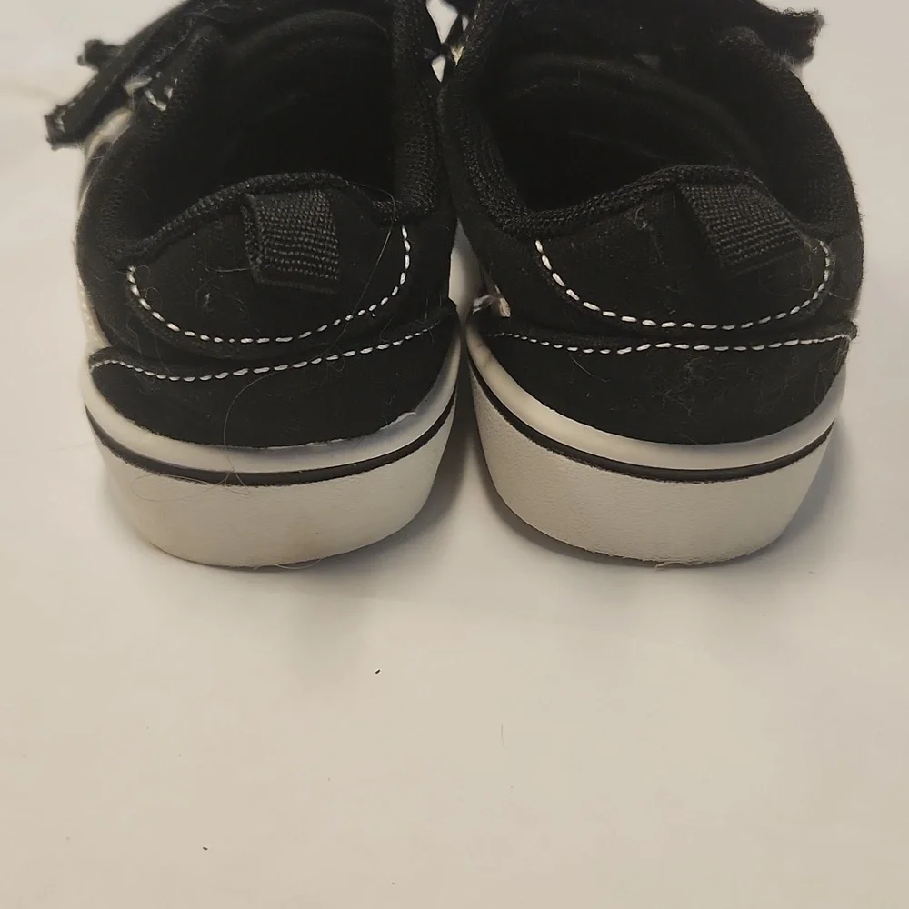 Wonder Nation Shoes Size 6 Toddler Black White